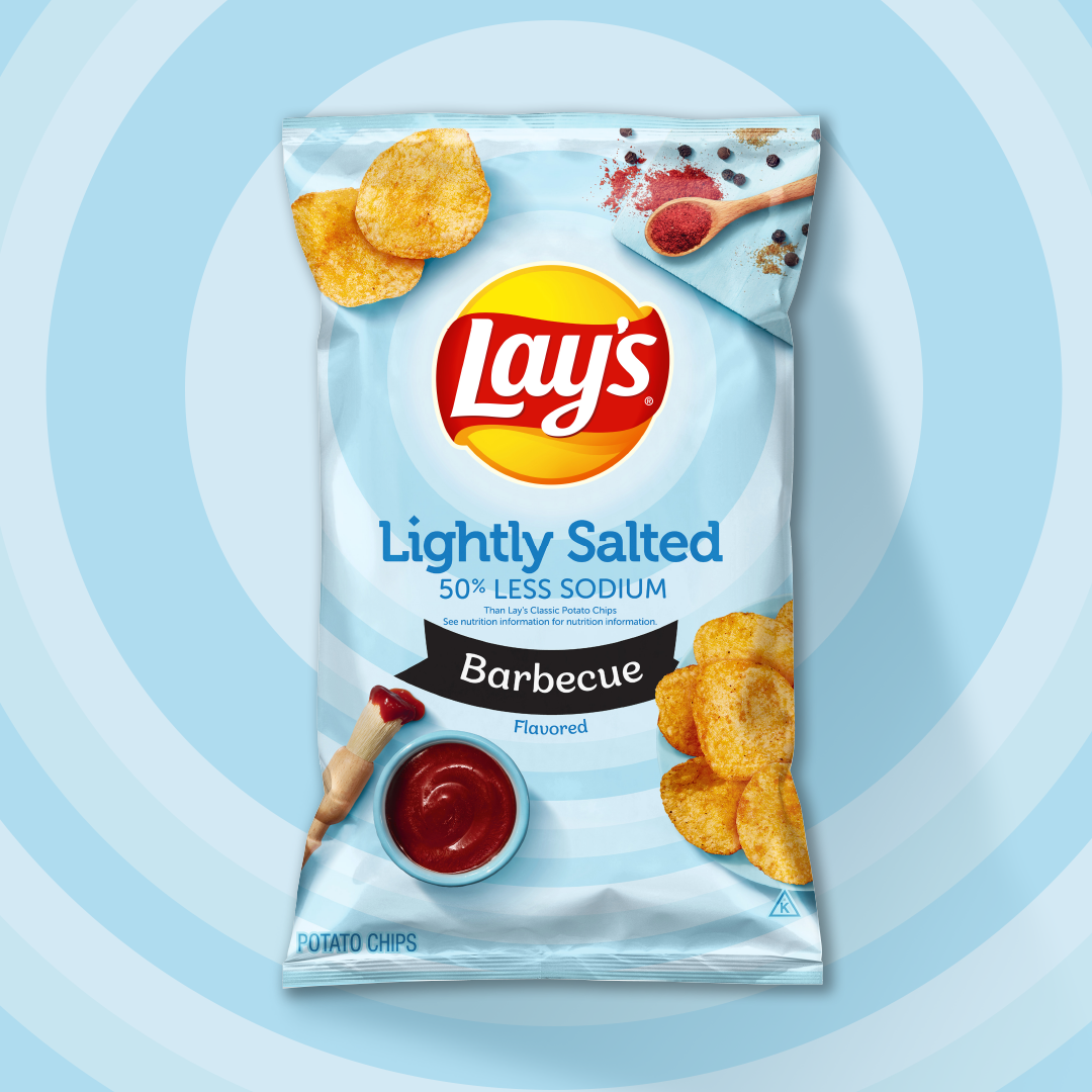 Papas fritas LAY'S® ligeramente saladas sabor BBQ