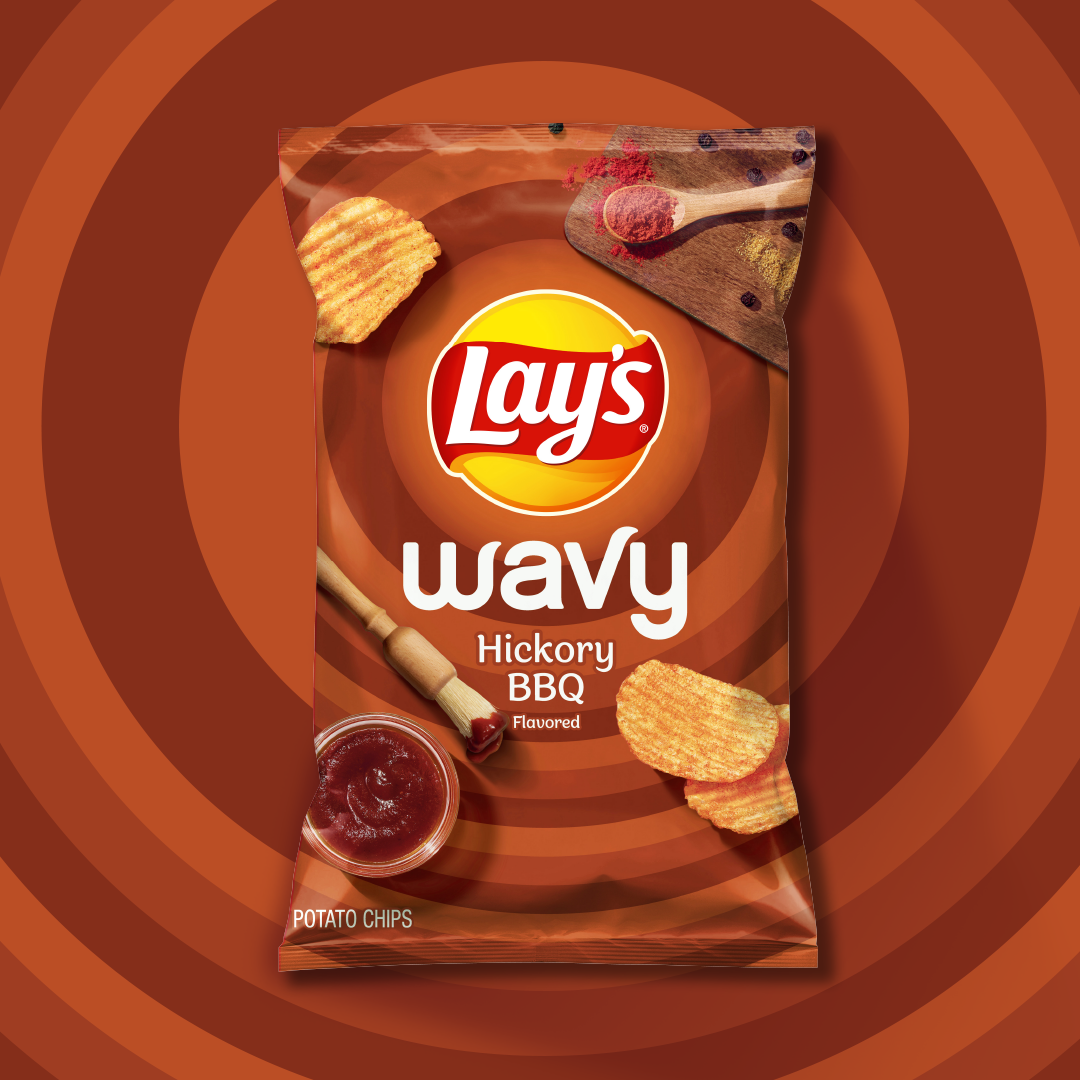 Papas fritas LAY'S® onduladas sabor salsa BBQ de nogal