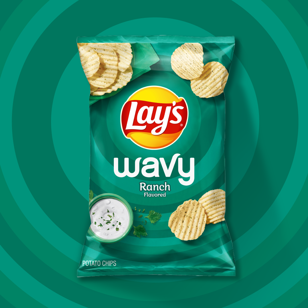 Papas fritas LAY'S® onduladas sabor aderezo Ranch