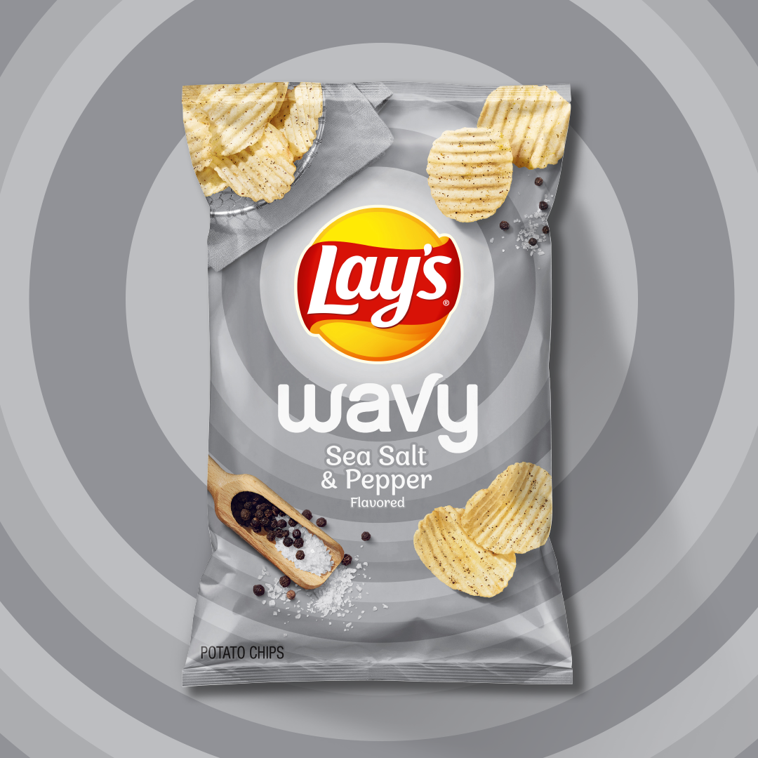 Papas fritas LAY'S® onduladas sabor sal y pimienta