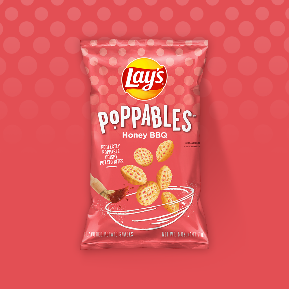 Bocaditos de papas LAY'S® Poppables® sabor BBQ con miel