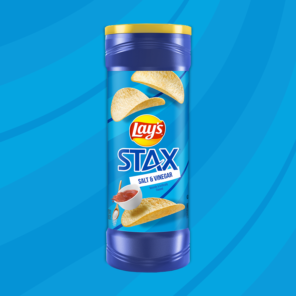 LAY'S® STAX® Salt & Vinegar Flavored Potato Crisps