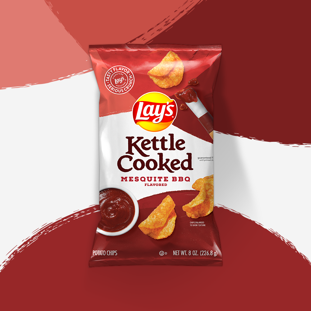 Papas fritas LAY'S® estilo kettle sabor barbacoa al mezquite