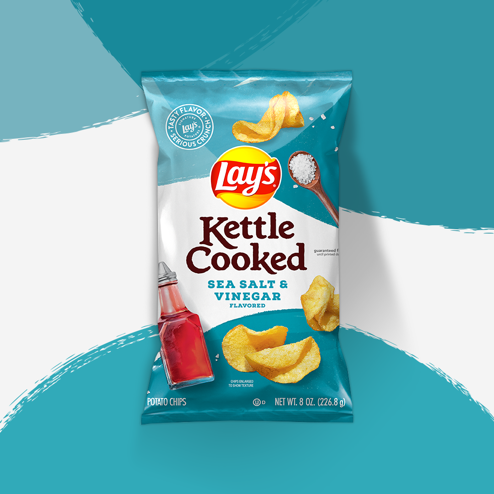 LAY'S® Kettle Cooked Sea Salt & Vinegar Flavored Potato Chips