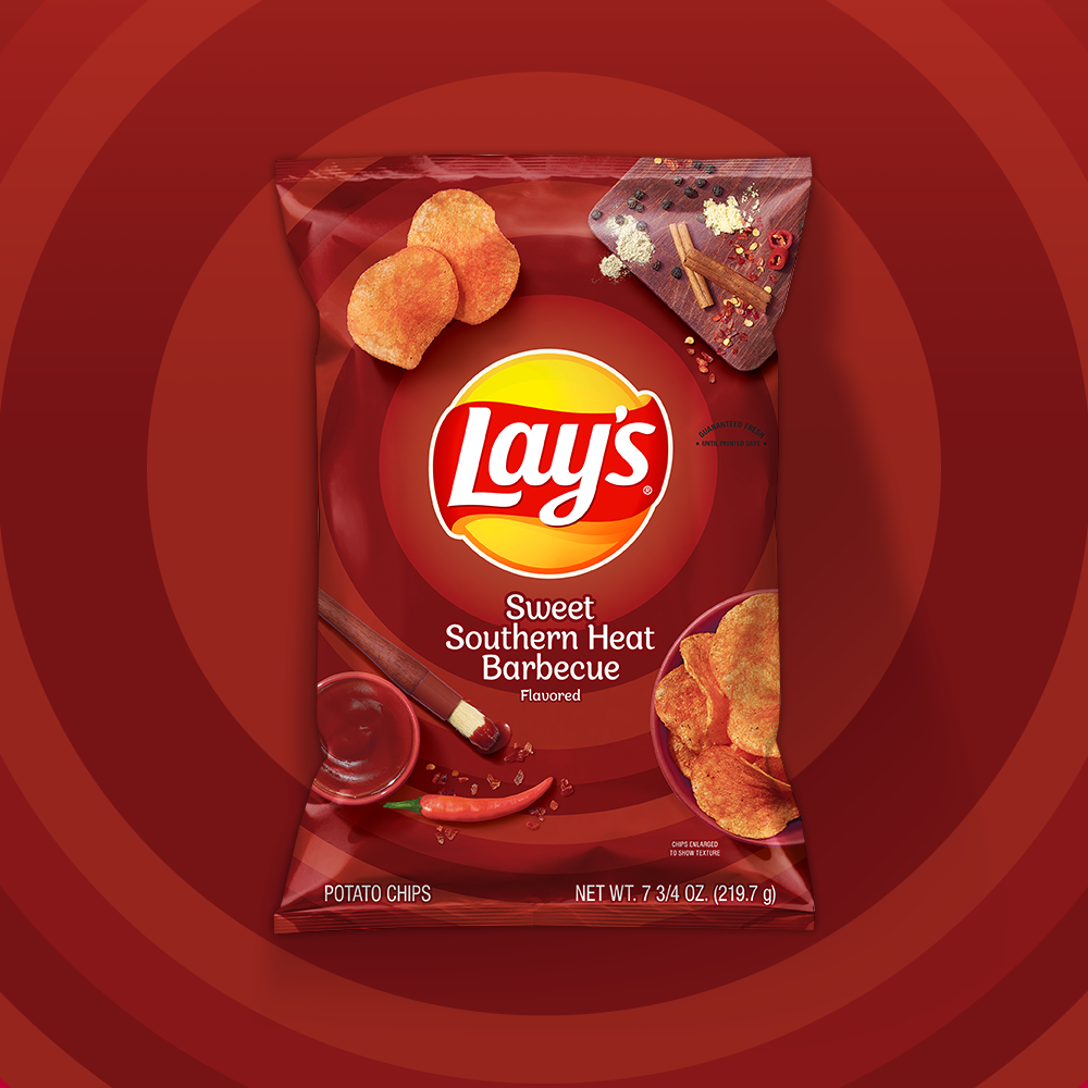 Papas fritas LAY'S® sabor barbacoa picante y dulce del sur